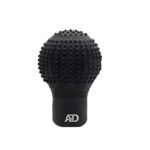 A2D Manual Transmission Gears Pattern Stretchable Rubber Car Gear Shift Knob/Lever Cover for Extra Grip and Protection Round Black