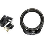 A2D Helmet Protection Bike Helmet Lock with Bike Disc Brake Lock with Keys