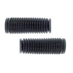 A2D DH1 Non Slip Bike Acupressure Acupuncture Rubber Bike Handle Grips Covers Set of 2 Black