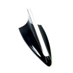 A2D Dual Tone Shark Fin Shape Decorative Roof Car Antenna Black n Silver