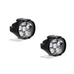 A2D L3C 6 Led Transformer Bumble Bee Style Bike Fog Lamp Assembly White Set of 2