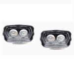 A2D Proj-T Twin Led 6000K High Power Combo of Car Projector Fog Lamps Lights White Set of 2