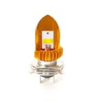A2D W-Y Dual Color 12V DC 30W Full Cobe H4 / HS1 with Ultra Bike Led Headlight Bulb Replacement Kit White Yellow