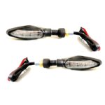 A2D Bike Tri-Led Sleek Amber Super Bright Led Indicators Set of 2 Orange