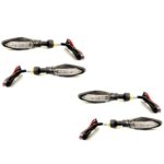A2D Bike Tri-Led Sleek Amber Super Bright Led Indicators Set of 4 Orange