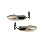 A2D Orginal Style OEM Bike Turn Inidicators Clear Glass Amber Light Set Of 2 for Honda CBR-150