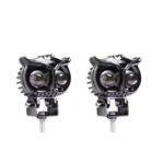 A2D 2 Led Owl Shaped Projector Flasher Fog Light White & Yellow for Bikes