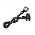 A2D Bullet Shape Turn Signal Led Indicator Fog Light Set of 2 - Amber Yellow