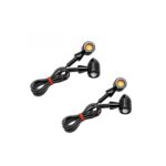 A2D Bullet Shape Turn Signal Led Indicator Fog Light Set of 4- Amber Yellow