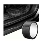 A2D Carbon Fibre Car Door Sill Protector Tape High Gloss - Black