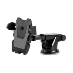 A2D Car Mount Adjustable Mobile Phone Holder Long Arm Windshield - Black
