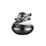A2D Solar Powered Rotating Black Crystal Air Freshener Car Dashboard Perfumes  - Black